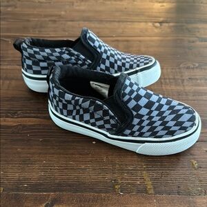 Tommy Bahama Kids Black and Gray Checkered Sneakers
